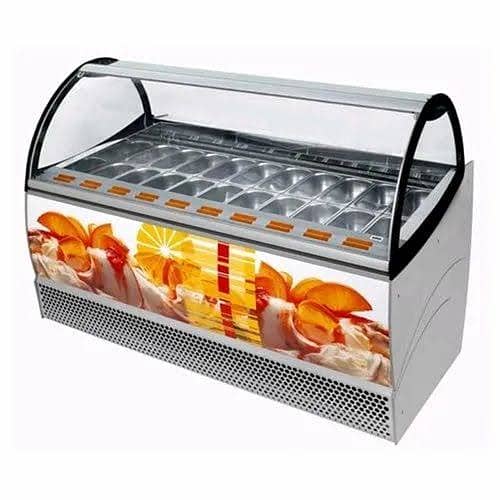 ice cream chiller deeply counter / Ice Cream Display Freezer. 8