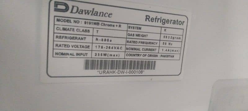 Dawlance (full size) Refrigerator 0