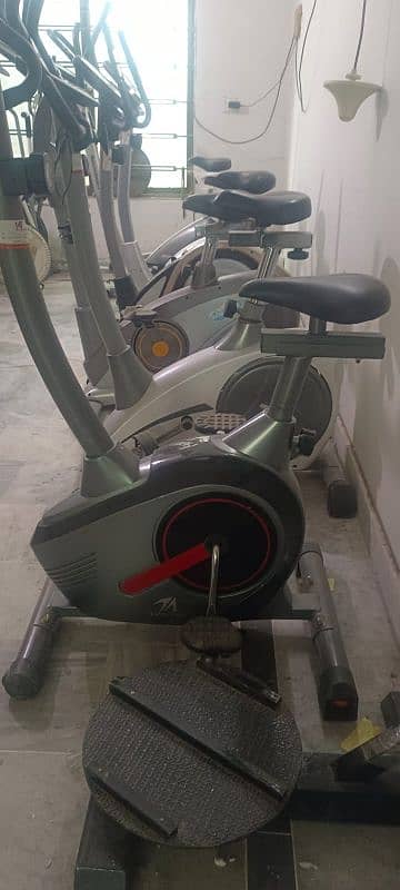 exercise cycle elliptical airbike magnetic upright machine gym spin 6