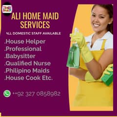 house maid || Babysitter || Male & Female Cook || Nurse || Domestic S