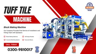 Tuff Tile Making Plant | Block Making Machine |Fly ash Brick Machine