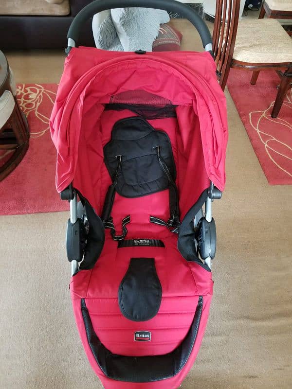 Baby Pram with car seat support 1