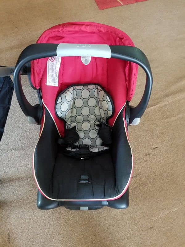 Baby Pram with car seat support 2