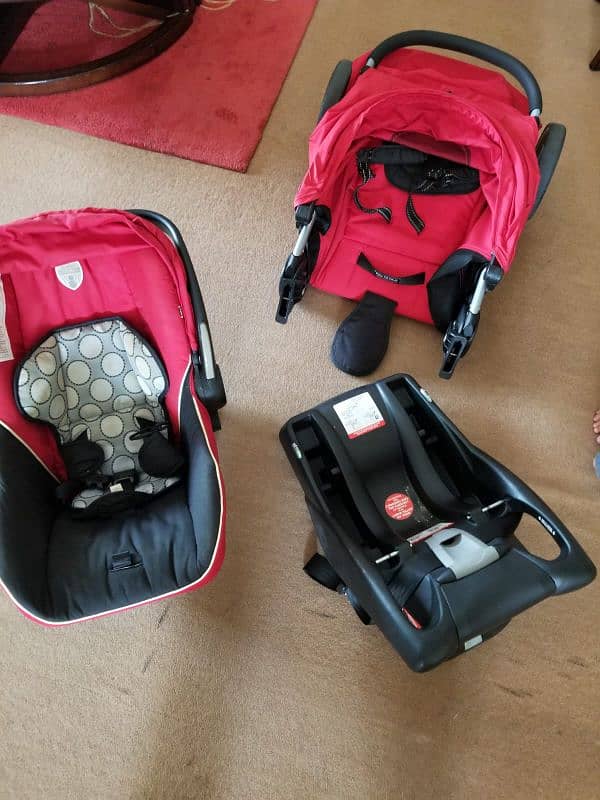 Baby Pram with car seat support 4