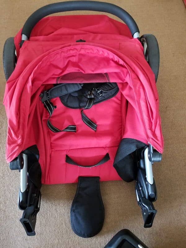 Baby Pram with car seat support 5