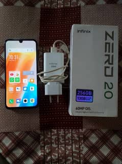 Urgent sale Infinix zero 20 (8+8+5/256)Good condition complete Box.