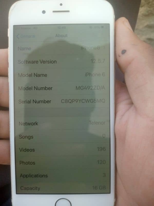 Apple iphone 6 16GB Pta Approved 3