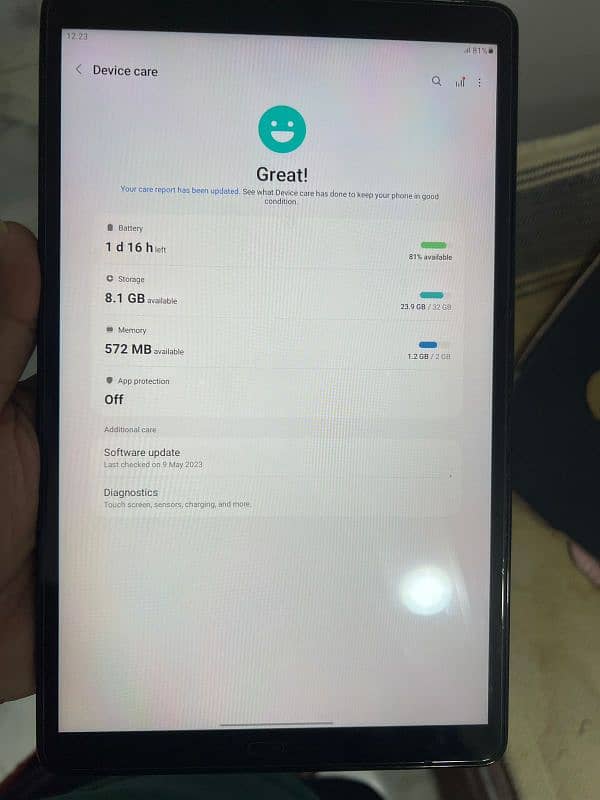 Samsung galaxy tab A 1