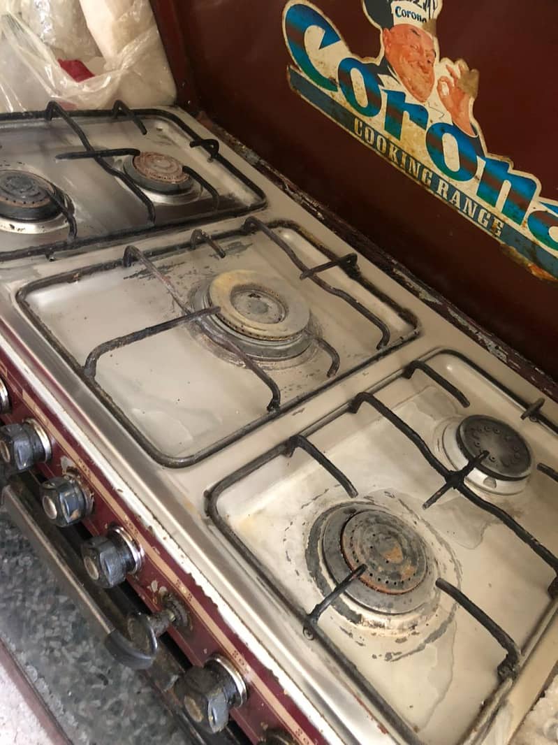 Corona 5 Burner Cooking Range Oven 0