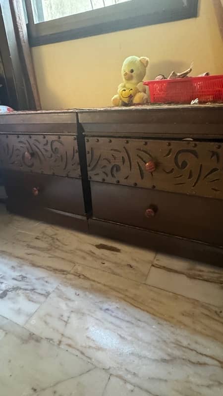 king size bed set bed almari dresser | polish need 4