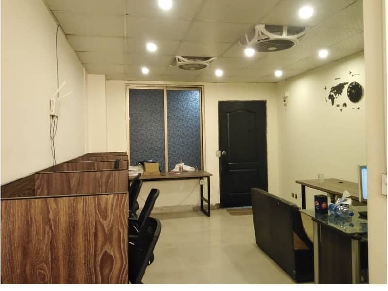 Fully Furnished Area 230 Square Feet Office Available For Rent Real Pictures in Main Boulevard Road Gulberg 3 Lahore 1