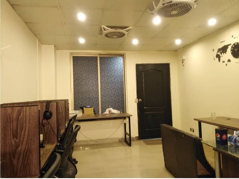 Fully Furnished Area 230 Square Feet Office Available For Rent Real Pictures in Main Boulevard Road Gulberg 3 Lahore 4