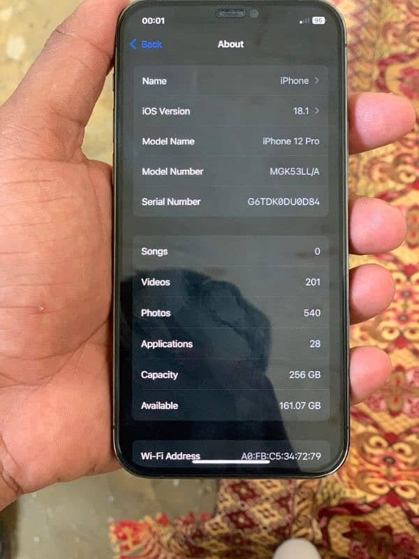 Iphone 12 Pro 256 Gb Non PTA Lush 7