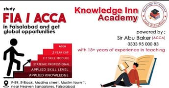 ACCA & FIA Online classes at reasonable prices