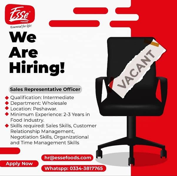 Sales Representative Officer-Order Booker 0