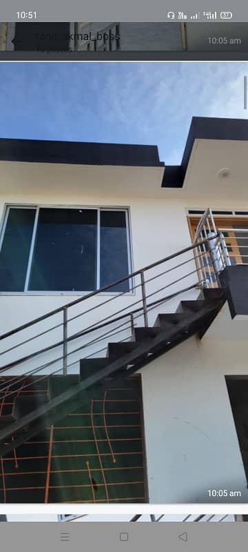 13 marla uper portion for rent in cbr town very beatifull location near park masjid 25