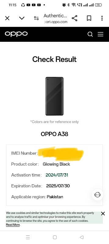 Oppo A38 (6/128) with 8 month plus warranty 2