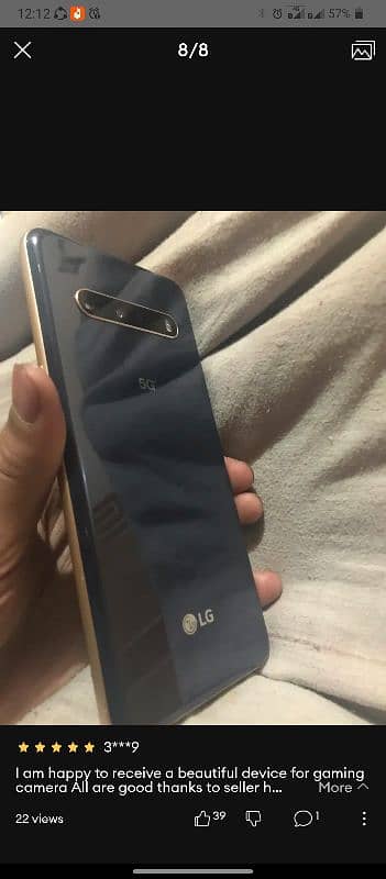 5g Lg v60 Dual sim life time approved 1