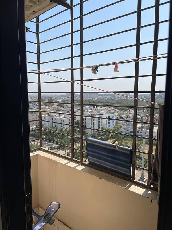 West Open Corner 3 BEDDD FLAT AVAILABLE FOR RENT IN GULISTAN E JAUHAR BLOCK-15 KARACHI 9