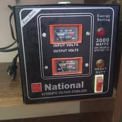 National Stabilizer 3000 watt for  Fridge and deep freezer