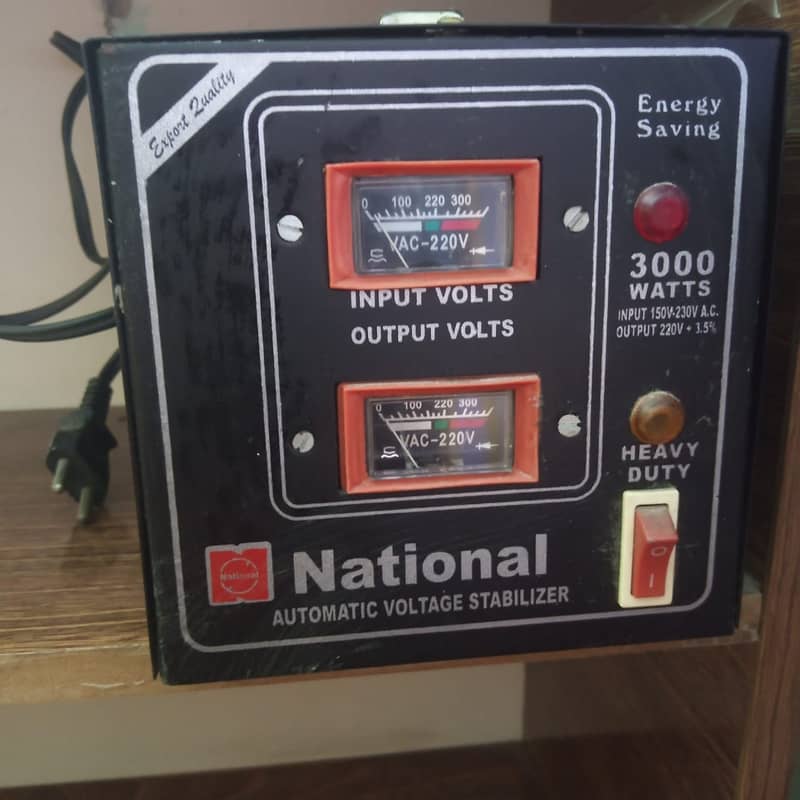 National Stabilizer 3000 watt for  Fridge and deep freezer 0