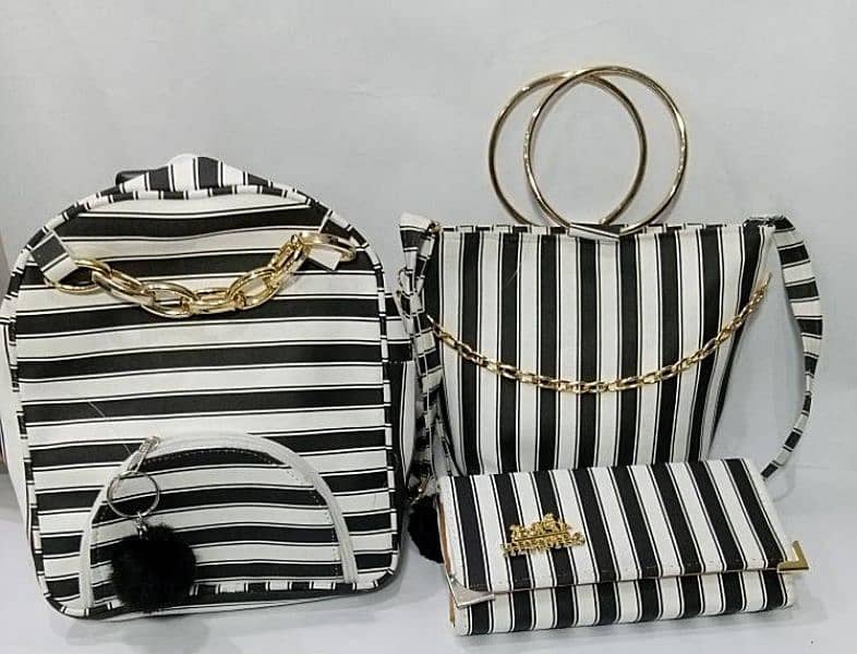 3pcs Mother/daughter Purse set, 3pcs Black Polka Dot Purse set 0