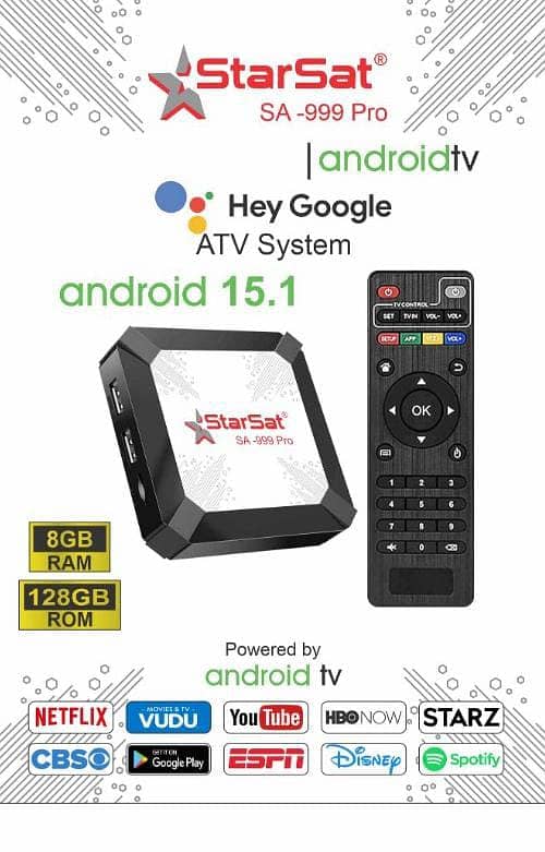 Smart TV Box Android 8K with Remote  GB 8 GB 128 0