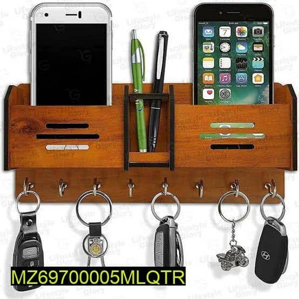 well mount keys pen and mobile holder 0