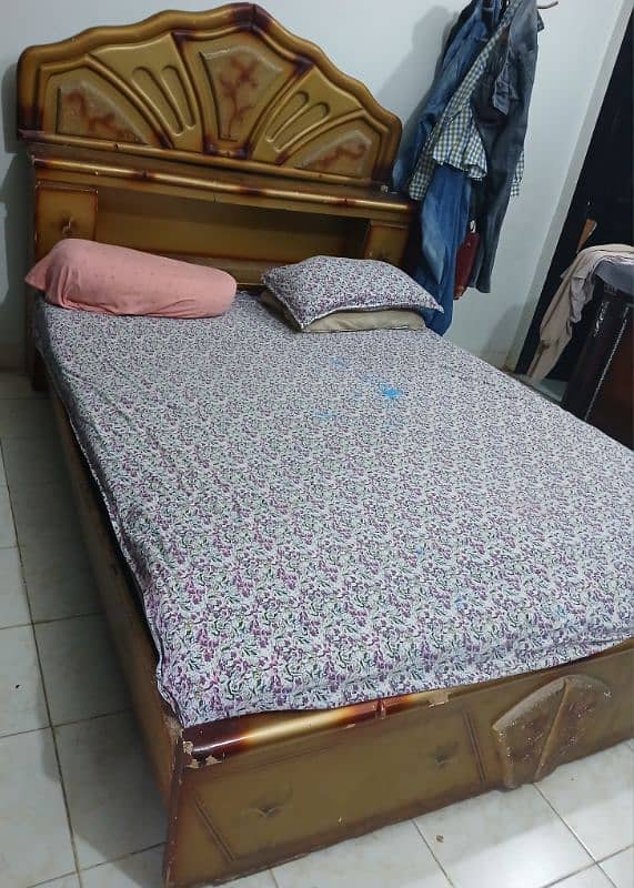 double bed with mattress 2