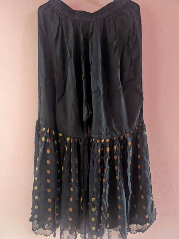 short frock with sharara slightly used 1