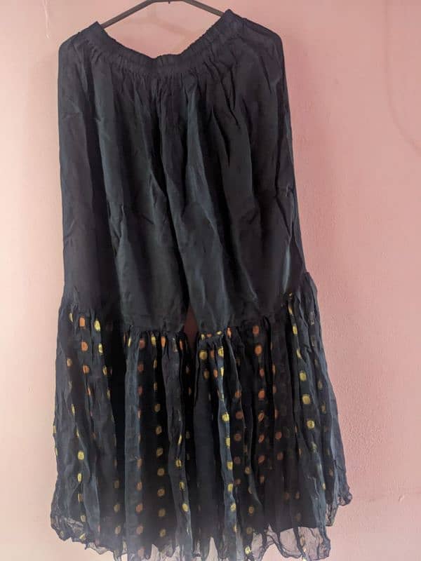 short frock with sharara slightly used 2