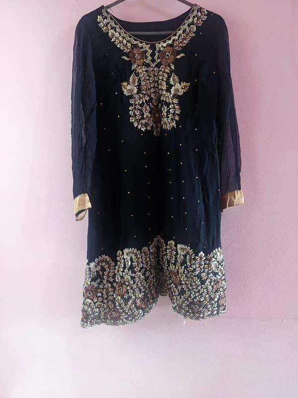 short frock with sharara slightly used 4