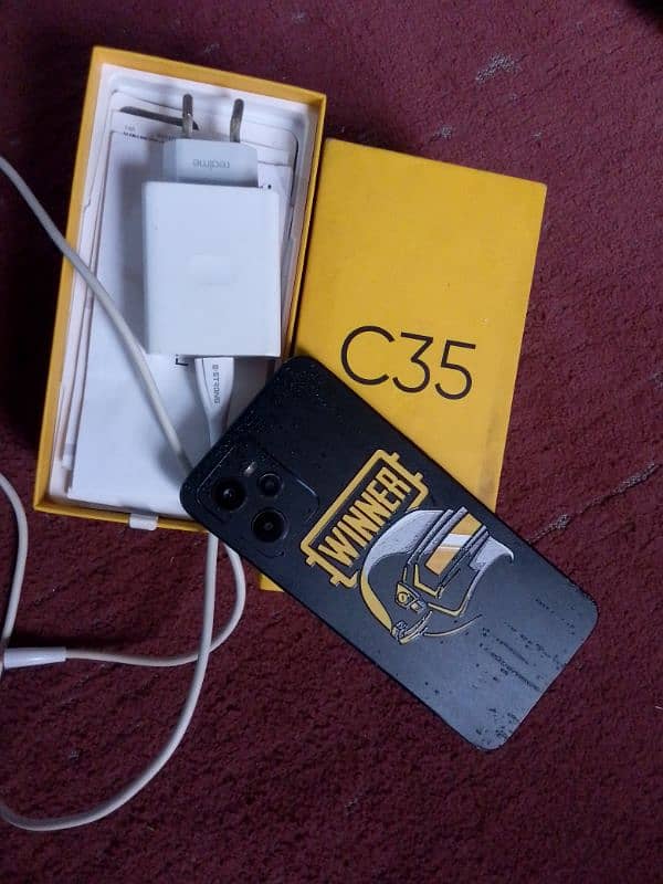 realme c35 4/128 with box and original charger 0