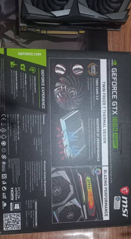 MSI GTX1660 SUPER GAMING X GRAPHICS CARD 4