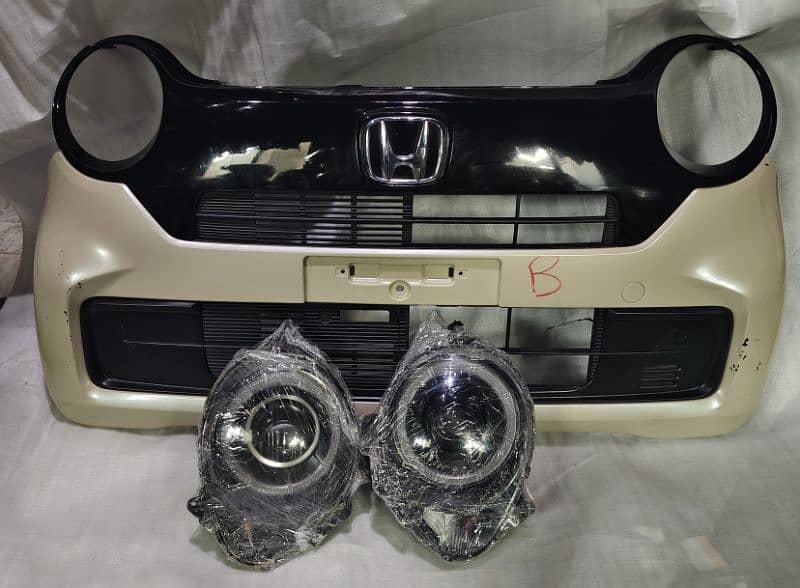 Honda N one 2021 JG3 front bumper,grill and lights 0