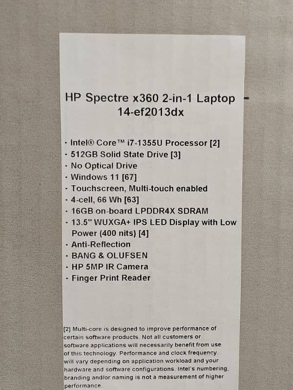 Hp Spectre 16GB 512GB i7 13 Gen 7