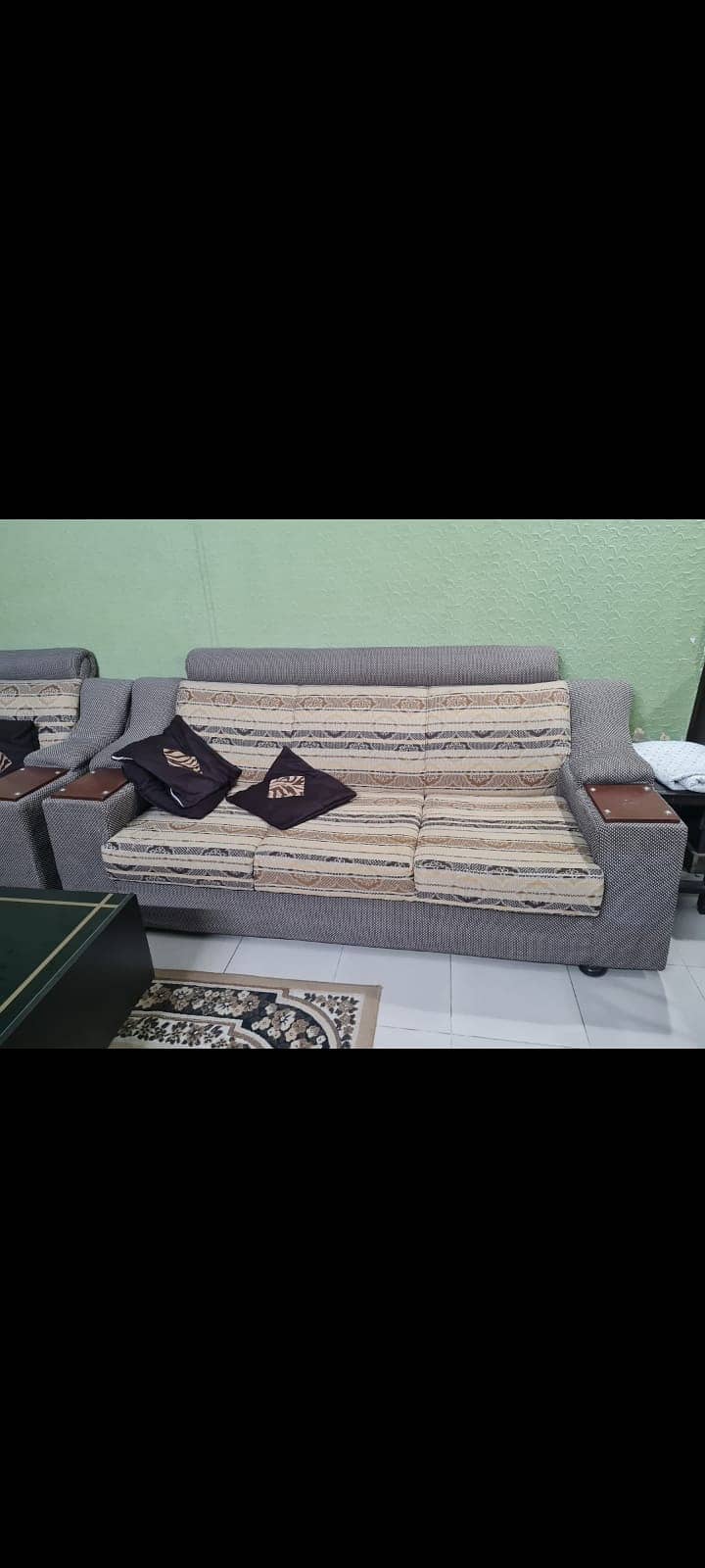 sofa set for sale / 3 seater sofa set / wooden center table / sofa 1