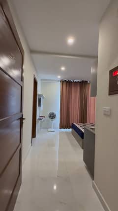 Studio Brand New Fully Furnished Flat Available For Rent In Sector F Ghaznavi Block Bahria Town Lahore