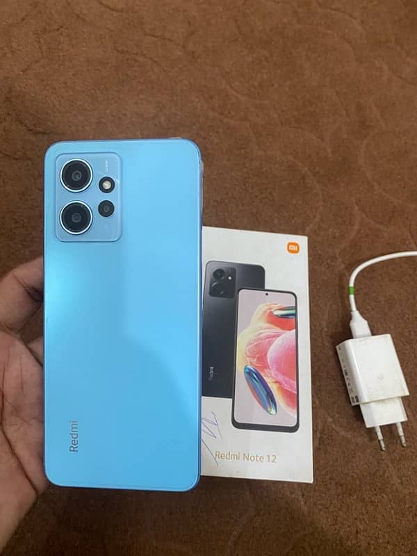 redmi note12 with20 din warranty just box sath ha 0