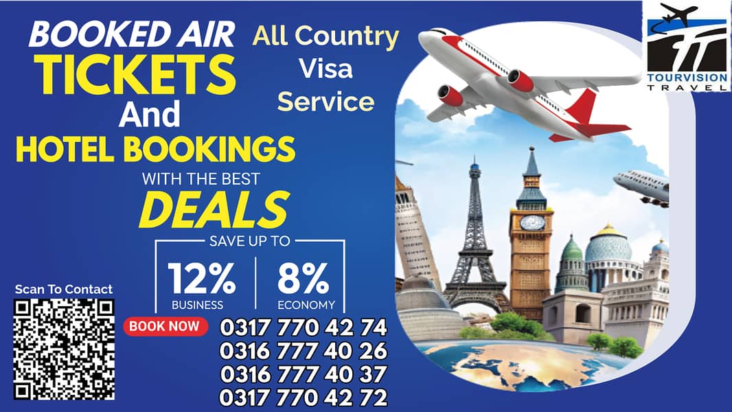 Visa Packages | Air ticket bookings | All Country Visa Service | Tour 0