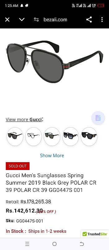 100% Original Gucci sneaker and Gucci sunglasses 5