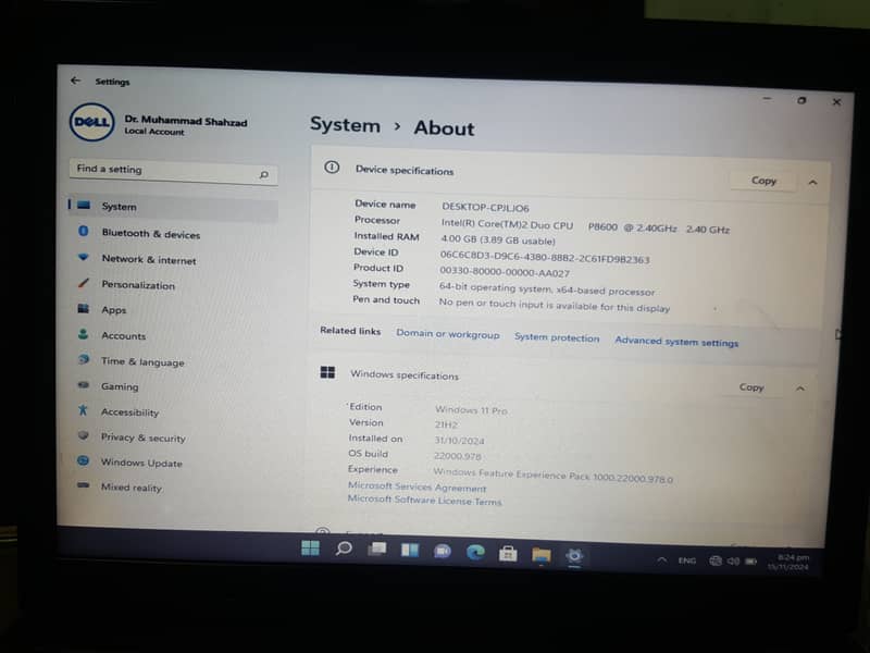 Dell Laptop E6400 1