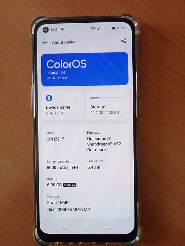 Oppo F19 6/128 Genuine 1