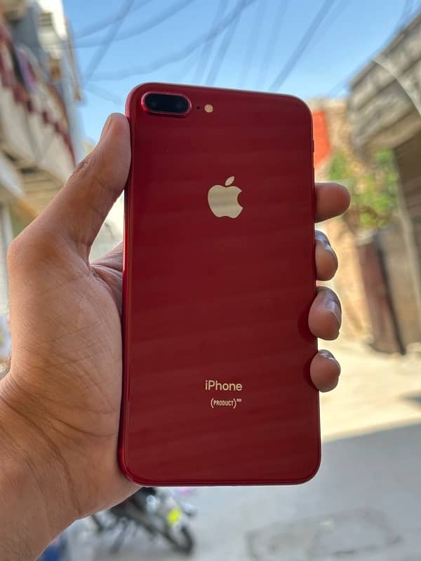 iPhone 8plus pta approved 64gb 77 health All ok phone no open no repai 1