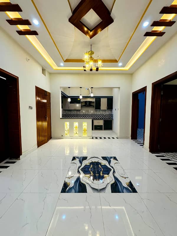 Muslim town One unit Chowk New brand luxury carner 5 marly proper double story house for sale 9