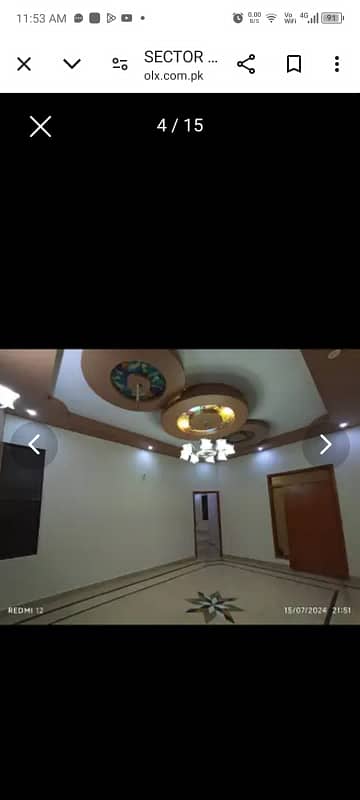 SECTOR 10 INDEPENDENT GROUND FLOOR 150 SQ YDS THREE WASHROOM* NORTH KARACHI 1