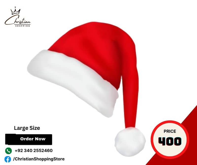 Christmas Cap | Santa Claus Hats | Christmas Hat | 400 0