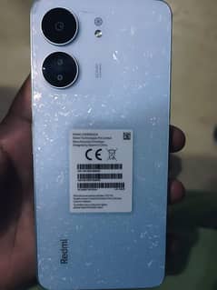 Redmi 13C Glacier white colour 6 128 condition 10 by 10