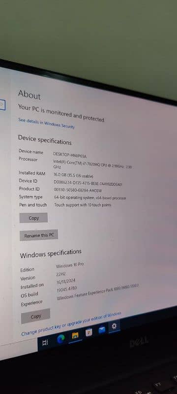 Dell Precision 5520 4k touch 5