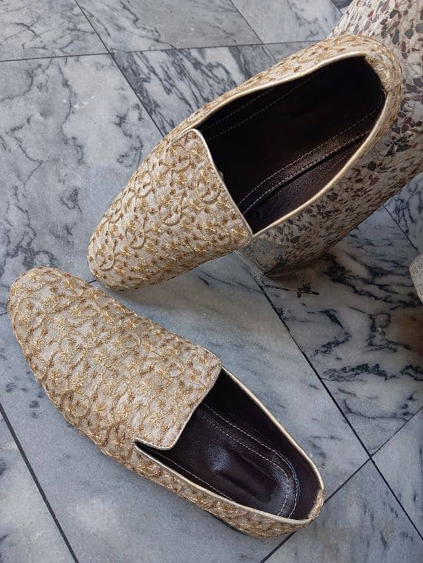 Traditional Embroidered Loafers with Durable Sole 1 time used 3